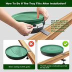 Heated Bird Bath, 3 Easy Ways to Mount Heavy Duty Metal Pedestal Detachable Bird Bath Bowl for Easy Cleaning, 75W Heated Bird Baths for Outdoors for Winter Garden Yard Patio Lawn, Green - Image 6