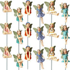 Yulejo 18 Pieces Garden Miniatures Fairies Mini Figurine Fairy Accessories Outdoor Decor for Garden Yard Lawn Supplies by Yulejo