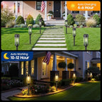 LETMY 12 Pack Solar Pathway Lights Outdoor, Solar Lights Outdoor Waterproof IP65, Bright Solar Garden Lights Outdoor, Auto On/Off Outdoor Solar Lights for Yard Walkway Driveway Landscape Garden Decor - Image 3