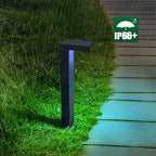 GKOLED 4 Pack Low Voltage Landscape Pathway Light Fixture, 9-15V AC DC Outdoor Walkway Lighting with APP Control, Color Changing Warm White for Yard Lawn, Stake, Die-cast Aluminum Housing - Image 7