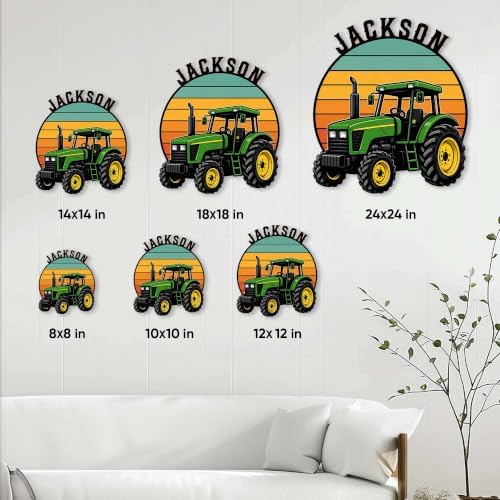 Personalized Tractor Metal Sign – Custom Farmer Name Wall, Barn, Farm, Garage, Workshop, Porch, Home, or Office Decor – Gift for Dad, Mom, Husband, Wife, Farmer on Birthday - Image 4