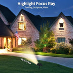 Solar Spot Lights Outdoor Waterproof, 18 LED Solar Powered Landscape Lighting Low Voltage Auto On/Off for Garden, Yard, Tree, Flag, Wall, Pathway, 4 Pack - Image 5