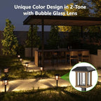 XMCOSY+ Solar Pathway Lights Outdoor 4 Pack, 25 Lumens Solar Garden Lights - Image 4