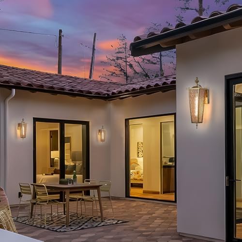 Outdoor Wall Light Fixtures,Vintage Exterior Waterproof Lantern - Image 2