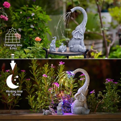 Goodeco Garden Elephants Statue Outdoor - Ideal Gardening Gifts - Image 5