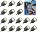 SMY Lighting Recessed LED Deck Light Kits with Black Protecting Shell φ32mm, Outdoor Landscape Lighting IP67 Waterproof,12V Low Voltage for Garden,Yard Steps,Stair,Patio,Floor,Kitchen Decoration by SMYLighting