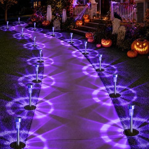 GIGALUMI Solar Halloween Lights Outdoor Waterproof 20-Pack Halloween Decor - Image 6