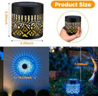 4 Pack Solar Fence Lights Outdoor, Metal Solar Powered Wall Deck Step Light - Image 3