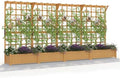 Aoxun 144" Raised Garden Bed with Trellis, Wood Planter Container with Hanging Roof & Garden Boxes for Climbing Plants Flowers Vine (4 piece) by Aoxun