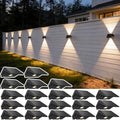 Solar Fence Lights Outdoor, 20 Pack Up and Down Wall Lights, Warm White by SunFlickt