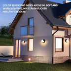 Outdoor Wall Light, Black, 4 Pack - Image 4