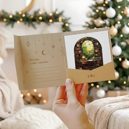 Cozy Library Window Acrylic Suncatcher 12 Inches, Fall Decoration Indoor Outdoor, Bedroom Porch Decor, Stained Glass Effect Window Hanging, Reading Room Ornament, Book Lover Gift for Her - Image 5