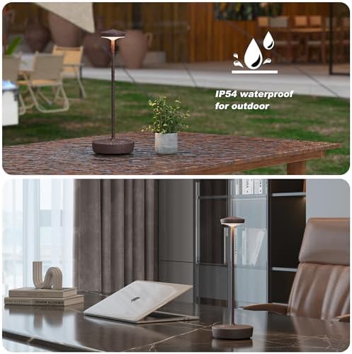 TBBGA Cordless Table Lamp Rechargeable 2 Pack, 5000mAh Battery Table Light - Image 5