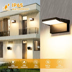 40W Outdoor LED Wall Light with 350° Rotatable Panel - Image 3