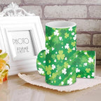 Painting Shamrocks Flameless Candles with Remote Battery Operated Candles with Timer St Patrick's Day Flickering LED Battery Operated Elictric Pillar Tealights for Patio Porch - Image 4