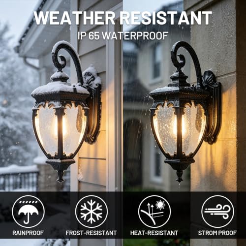 Porch Lights Outdoor Wall Lights Exterior Sconce Light Fixtures - Image 2