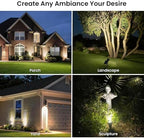 JEJOT 4 Pack Solar Spot Lights Outdoor Waterproof with Focus Beam - Image 5