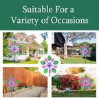 Solar Peacock Wind Spinners for Yard and Garden, 40 Inch Solar Windmill Garden Whirligig Kinetic Spinners Decor for Lawn,Patio&Yard, Metal Whirligigs Purple Wind Spinners Outdoor - Image 6