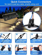 5W Retaining Wall Lights,7 inch LED Hardscape Lighting Low Voltage Landscape Paver Lights 12V 24V Step Lights Outdoor IP66 Waterproof 3000K Soft White Stair Deck Lighting (8 Pack+Connectors) - Image 6
