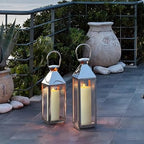 Yeelida 4" x14" Flameless Flickering Waterproof Candles with Remote, LED Battery Operated Timer Plastic Ivory Pack of 2 Pillar Candles for Outdoor Use (Long Lasting 420+ Hrs) - Image 6
