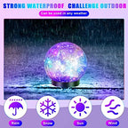 Tuanse 4 Pack Solar Globe Lights Cracked Glass Garden Yard Decor(4.7 in,Multicolor) - Image 4