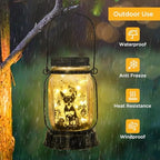 Kyoryuger Chihuahua Gifts for Women/Men Chihuahua Solar Lanterns Dog Mom Birthday Dog Lovers Lantern Pet loss Pet Memorial Lights Solar Garden Decoration Outside for Yard, Patio,Backyard,Porch Torches - Image 3