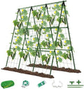 Cucumber Trellis for Raised Bed, A-Shape Arch Metal Garden Trellis for Climbing Plants, Heavy Duty Plant Trellis Outdoor, Easy Assembly Rustproof Trellis for Vines by Unknown