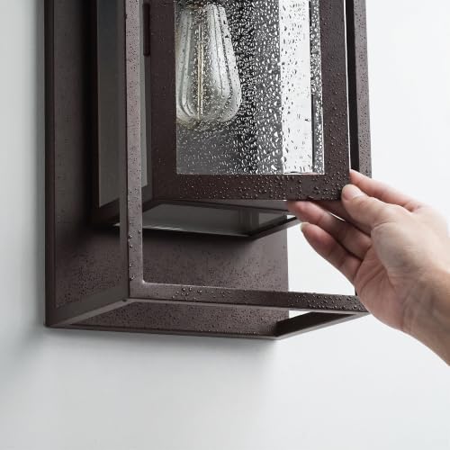 mirrea 24" Modern Outdoor Porch Wall Light, Oil Rubbed Bronze, 2 Pack - Image 4