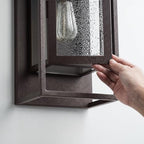 mirrea 24" Modern Outdoor Porch Wall Light, Oil Rubbed Bronze, 2 Pack - Image 4
