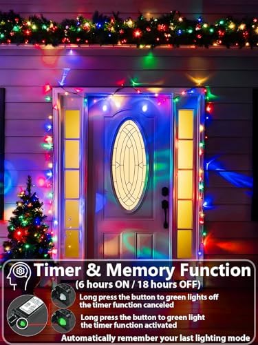330FT 1000 LED Christmas Lights String Indoor Outdoor Waterproof Multicolor - Image 3