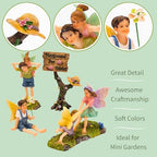 PRETMANNS Fairies for Fairy Garden - 4 Piece Outdoor Figurine Set - Image 4