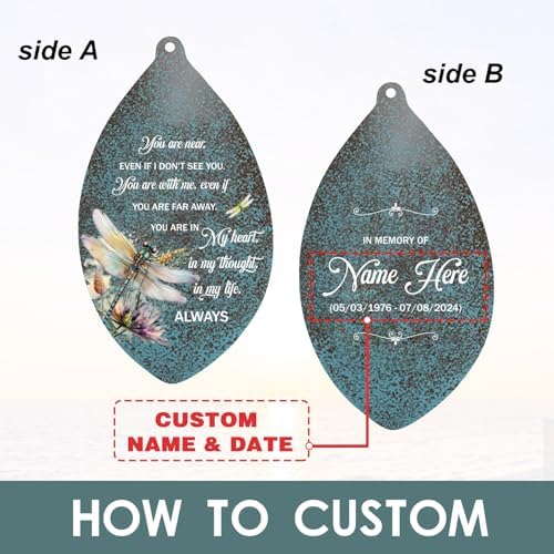 Personalized Wind Chime for Loss of Loved One, Large Memorial Wind Chimes for Outside, Wind Chimes Outdoor Deep Tone Sympathy,Bereavement/Sympathy/Memorial Gifts for Remembrance - Image 7