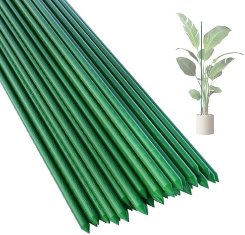 PROWORX 48 Inch 4 Ft Plant Support Garden Stakes for Outdoor Plants, 25 PCS by PROWORX