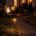 CRILEAL Solar Halloween Ghost & Pumpkin Moon Garden Stake Light by CRILEAL