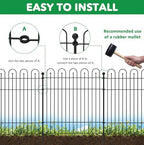 Garden Fence Animal Barrier, 10 Panels No Dig Dog Fence Outdoor - Image 4