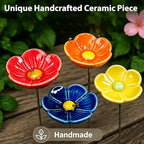 Ceramic Bee Watering Station for Garden, Blossom Water Cups for Bees，12 - Image 3