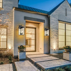 Darkaway Outdoor Wall Lights for House, 17 Inch Tall Exterior Lighting Fixtures Wall Mount Outdoor Porch Lights Outside Sconce Lights with Clear Glass for Patio Hallway Garage E12 Socket - Image 5