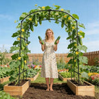 Tall Garden Arch Trellis for Climbing Plants, 87" H Metal Trellis Archway - Image 3