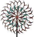 VEWOGARDEN 19" Dia Large Wind Spinner Outdoor with 6 Blades, Metal Kinetic Wind Sculptures & Spinners for Yard, Garden, Lawn Decorations by VEWOGARDEN
