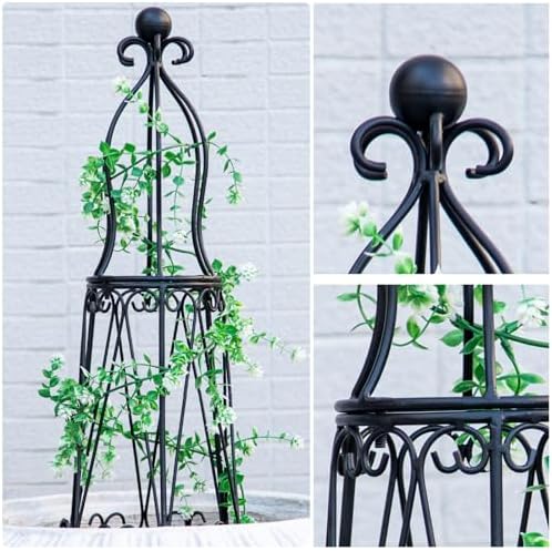 29.5" Obelisk Trellis for Indoor/Outdoor Potted Plants Support - Image 3