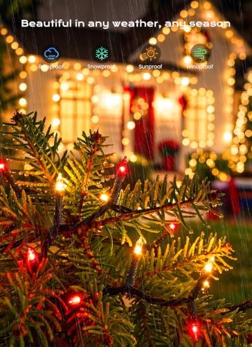 Minetom 6PC 240FT Christmas Outdoor Solar String Lights Waterproof 600 LEDs - Image 4