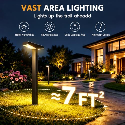 Solar Lights Outdoor, 4 Pack 60LM Warm White, IP65 Waterproof - Image 2