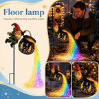 Christmas Gnome Solar Light Watering Can Stake for Garden and Pathway - Image 4
