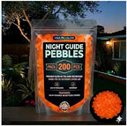 Colorful Glow in the Dark Rocks, Luminous Garden Stones for Landscaping Decor, Aquarium, Outdoor Paths, 200pcs Multi-Color Glowing Pebbles - Image 2