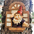 Garden Gnomes Tree Hugger, Tree Face Garden Gift, Garden Peeker Yard Art Resin, 12 inch by Floryden
