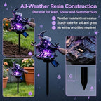 Generic Solar Witch Garden Stake Light Purple Halloween Decor - Image 3