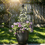 2-Pack Iron Garden Obelisk Trellis, 30" Rose Climbing Plant Support - Image 5
