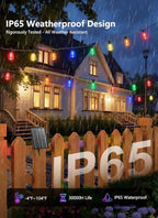 Brightown 100FT Solar Christmas Lights Outdoor, Multicolor String Lights - Image 3