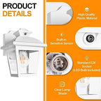 FUDESY Dusk to Dawn Outdoor Wall Lantern, Exterior Porch Light Fixture, E26 - Image 3