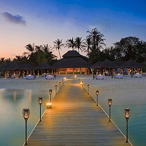 2 Pack Solar Light Outdoor (Super Larger Size) 96led Solar torches for outside,Ultra-Bright Solars Light with Flickering Flame,Auto Lighting Dusk to Dawn Landscape Patio Lights for Garden Decor - Image 7
